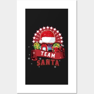 Team Santa Family Christmas Squad Posters and Art